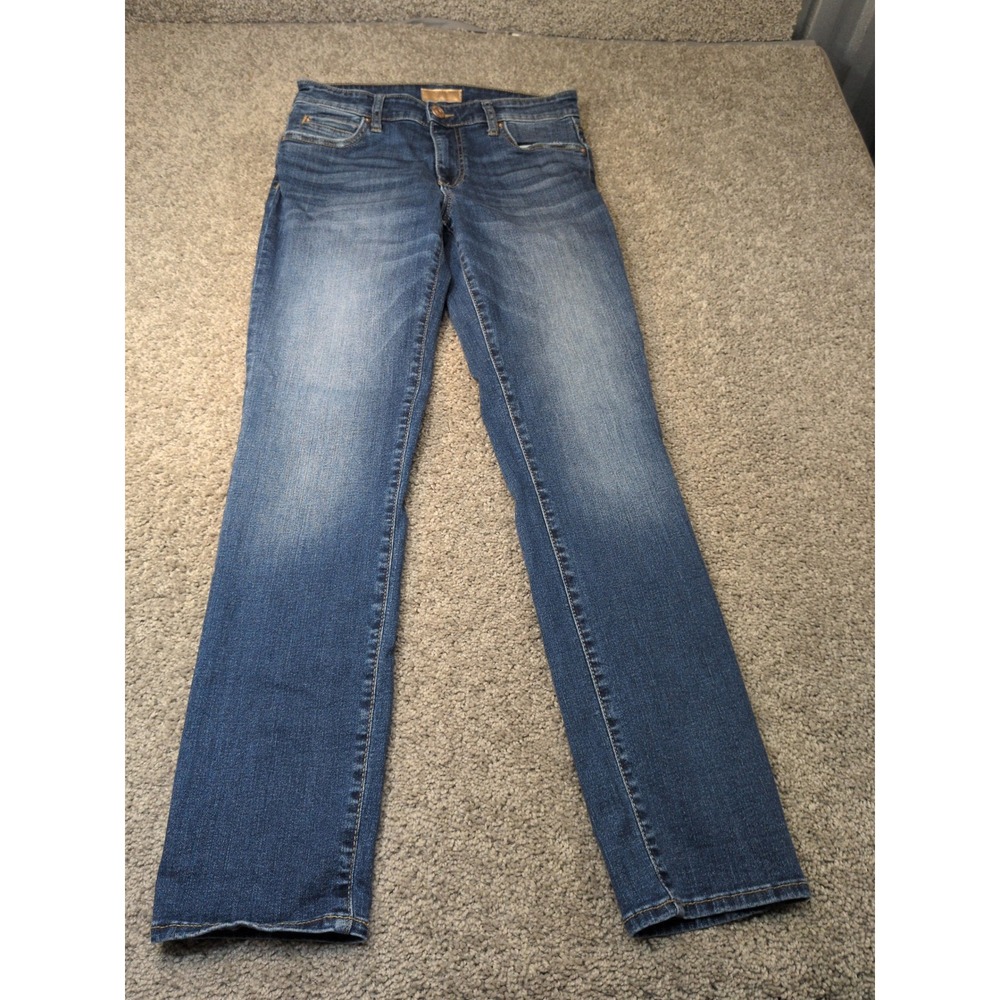 KUT from the Kloth Catherine Boyfriend Jeans Blue Medium Wash Size 2 Stretch